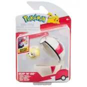 Pokemon Clip n Go Fidough + Timer Ball - Pokemon -  Leksaksaffären