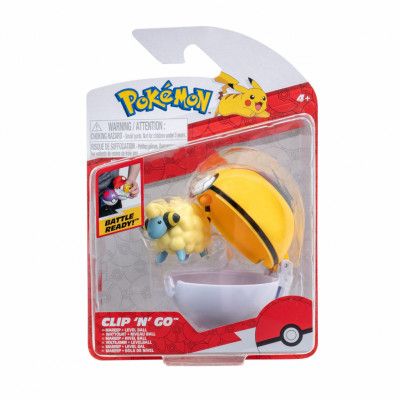 Pokemon Clip n Go Mareep + Level Ball - Pokemon -  Leksaksaffären