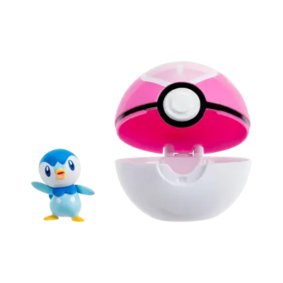 Pokemon - Clip 'N' Go Paldean Piplup + Love Ball