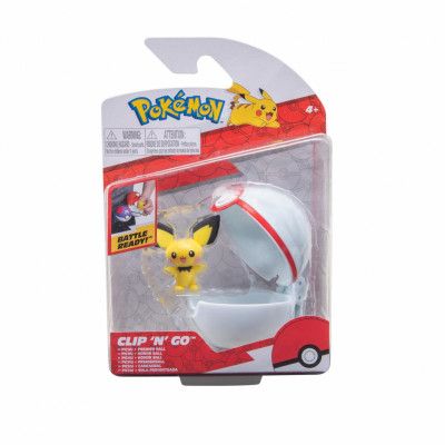 Pokemon Clip n Go Pichu + Premier Ball