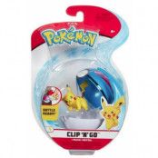 Pokemon Clip n Go Pikachu & Greatball