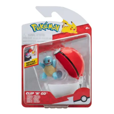 Pokemon Clip n Go Squirtle + Poke Ball - Pokemon -  Leksaksaffären