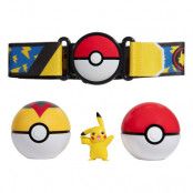 Pokemon Clip'n'Go Poke Ball Belt Set Poke Ball, Level Ball & Pikachu