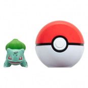 Pokemon Clip'n'Go Poke Balls Bulbasaur #1 & Poke Ball