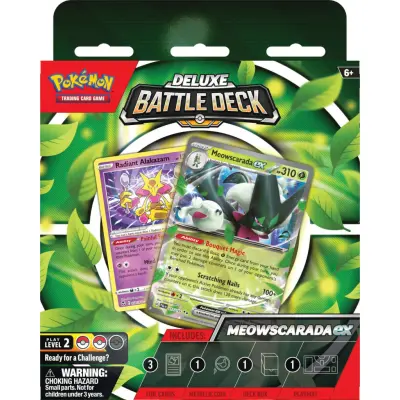 Pokemon Deluxe Battle Deck ex : Model - Meowscarada - Pokemon TCG -  Leksaksaffären