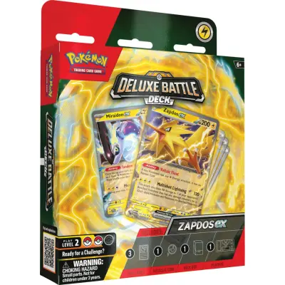 Pokemon Deluxe Battle Deck ex Zapdos - Pokemon TCG -  Leksaksaffären