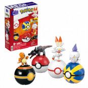 Pokemon Fire-type Trainer Team MEGA Construx