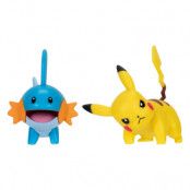 Pokemon First Partner Battle Figure Set Figure 2-Pack Mudkip & Pikachu #4