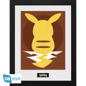 Pokemon Framed print Pikachu Silhouette 25 (30x40)