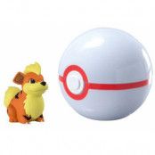 Pokemon - Growlithe Clip n Carry Premier Ball