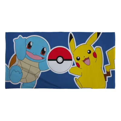 Pokemon Handduk 70x140 cm Pikachu&Squirtle - Pokemon -  Leksaksaffären