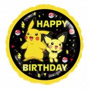 Pokemon Happy Birthday Folieballong