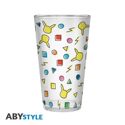 POKEMON Large Glass 400ml Pikachu pattern