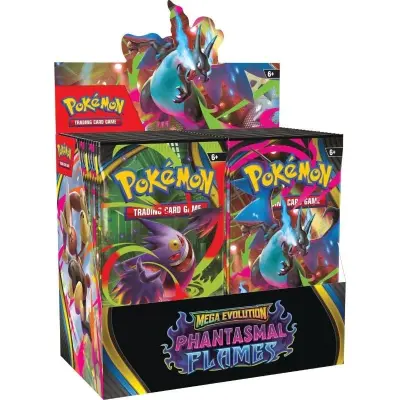 Pokemon Mega Evolution Phantasmal Flames Booster Hel Box 36 paket (Max 1 per hushåll) - Pokemon TCG -  Leksaksaffären