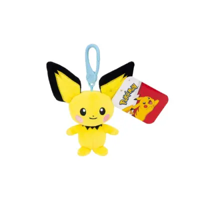 Pokemon Mjukdjur Clip on Pichu - Pokemon -  Leksaksaffären