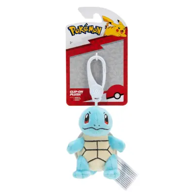 Pokemon Mjukdjur Clip on Squirtle - Pokemon -  Leksaksaffären