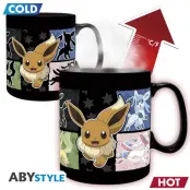 POKEMON Mug Heat Change 460 ml Eevee cardboard box