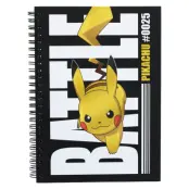Pokemon Notebook A5 Battle Pikachu