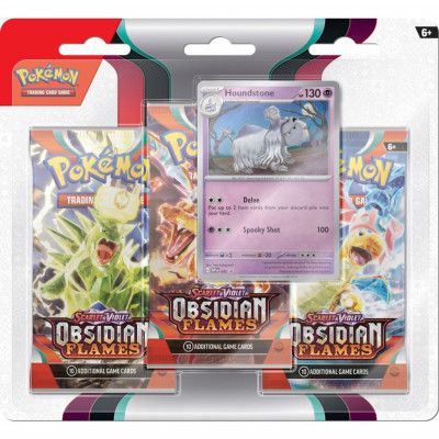 Pokemon Obsidian Flames 3-pack Blister : Model - Houndstone