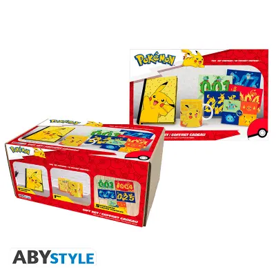 Pokemon Pack A5 Notebook + Mug320ml + Postcards Pikachu