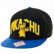 Pokemon Pikachu Black Snapback, Adjustable Snapback Cap