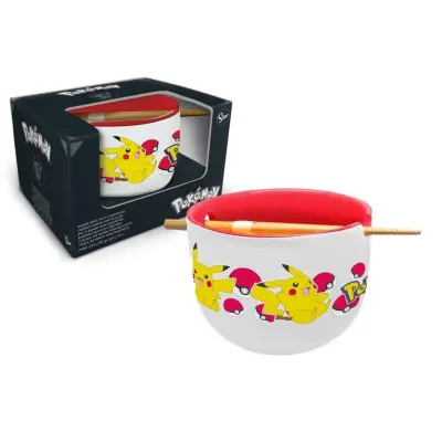 Pokemon - Pikachu - Ramen Bowl With Chopstick - 450ml