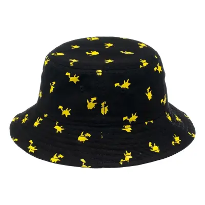 Pokemon Pikachu Svart Solhatt - One size