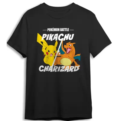 Pokemon Pikachu vs Charizard child T-Shirt (11-12år