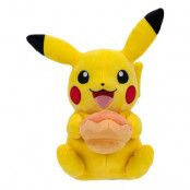 Pokemon Plush Figure Pikachu with Pecha Poke Puff