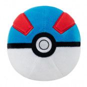 Pokemon Plush Pokeboll Mjukdjur 10cm Great Ball