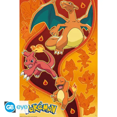 Pokemon Poster Maxi 91.5x61 Fire Type
