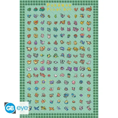 Pokemon - Poster Maxi 91.5x61 FSC MIX - Pixel Art