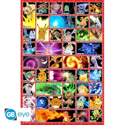 Pokemon Poster Maxi 91.5x61 Moves