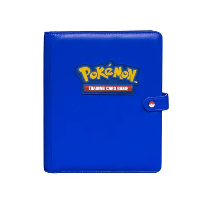 Pokemon Premium Snap Binder 4-Pocket Blå - Pokemon TCG -  Leksaksaffären
