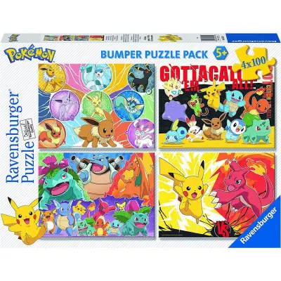 Pokemon puzzle 4x100pcs