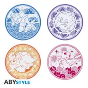 POKEMON - Set of 4 Plates - Japanese Style 21cm Diameter