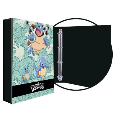Pokemon Squirtle Evolution A4 folder rings