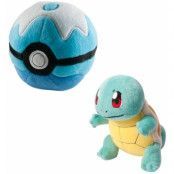 Pokemon - Squirtle with Poke Ball Plush - 15 cm