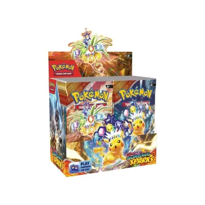 Pokemon Surging Sparks Booster Hel Box 36 paket (Max 1 per hushåll) - Pokemon TCG -  Leksaksaffären