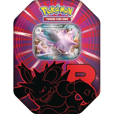 Pokemon Tin ex Team Rockets Nidoking - Pokemon TCG -  Leksaksaffären