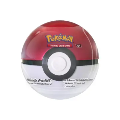 Pokemon Tin Pokeball B25 Poke Ball (Röd) - Pokemon TCG -  Leksaksaffären