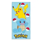Pokemon Velour Pikachu & Squirtle 75 x 150 cm