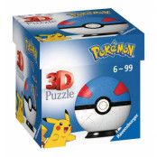 Pussel Pokémon 3D Pokéballs: Great Ball 55Bitar