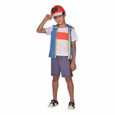 Pokémon Ash Barn Maskeraddräkt - Large