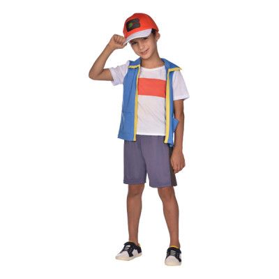 Pokémon Ash Barn Maskeraddräkt - X-Small