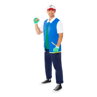 Pokémon Ash Maskeraddräkt - Medium/Large