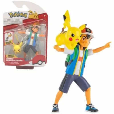 Pokémon Battle Feature Figures Ash & Pikachu 11 cm