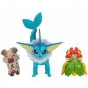 Pokémon: Battle Figure Set - Rockruff, Bellossom, Vaporeon 3-Pack