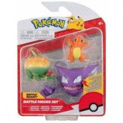 Pokémon - Battle Mini Figures Charmander, Appletun & Haunter