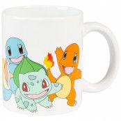 Pokémon - Charmander, Squirtle, Bulbasaur and Pikachu Mugg